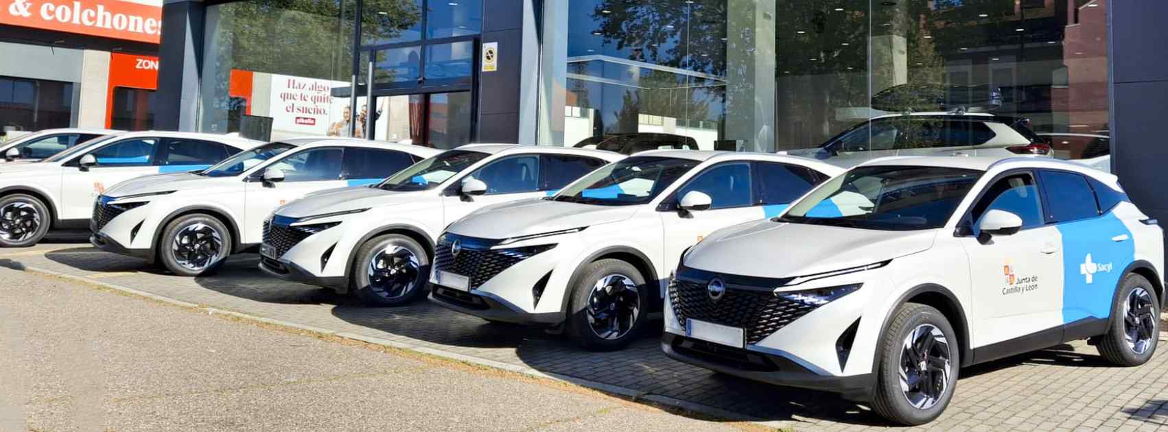 Nissan entrega veinticinco Nissan Qashqai a la Gerencia Regional de Salud de Castilla y León